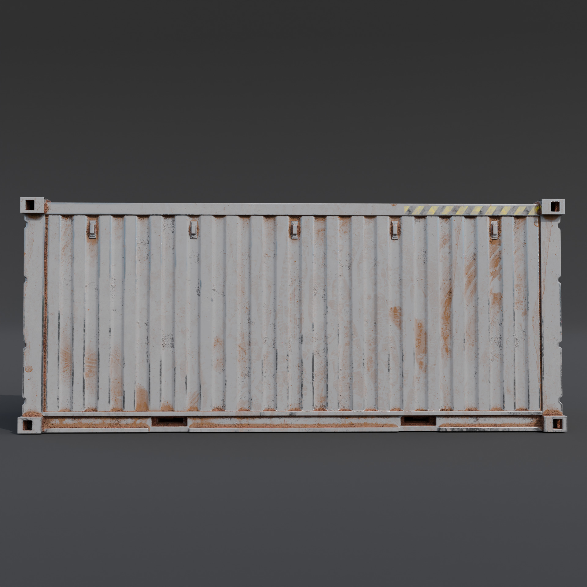 Shipping container Low-poly 3D model_6