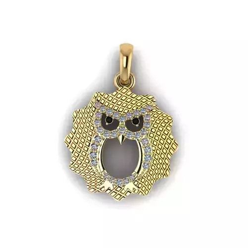 Owl Pendant 3D print model