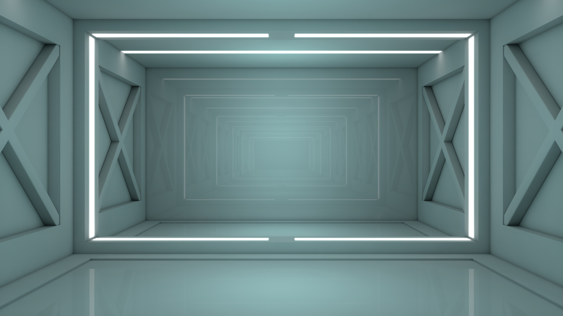Sci Fi Corridor 3D model_5