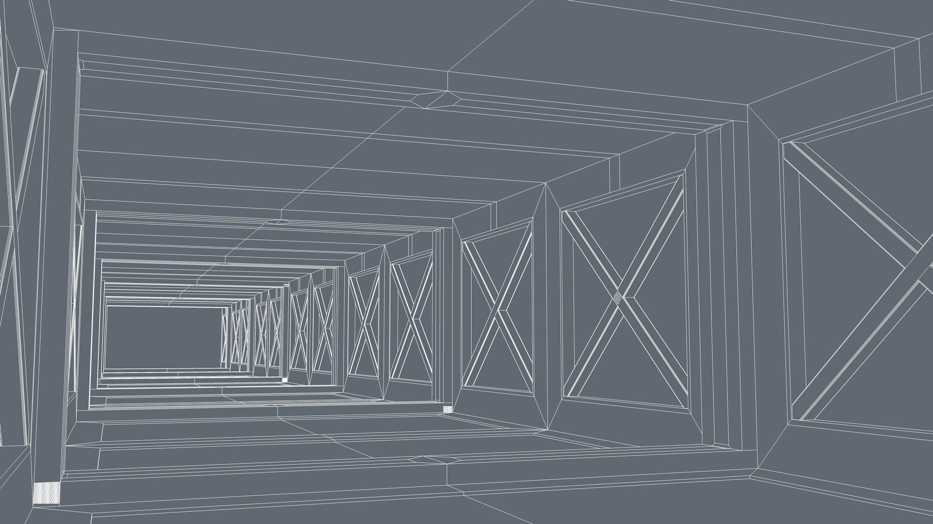 Sci Fi Corridor 3D model_9