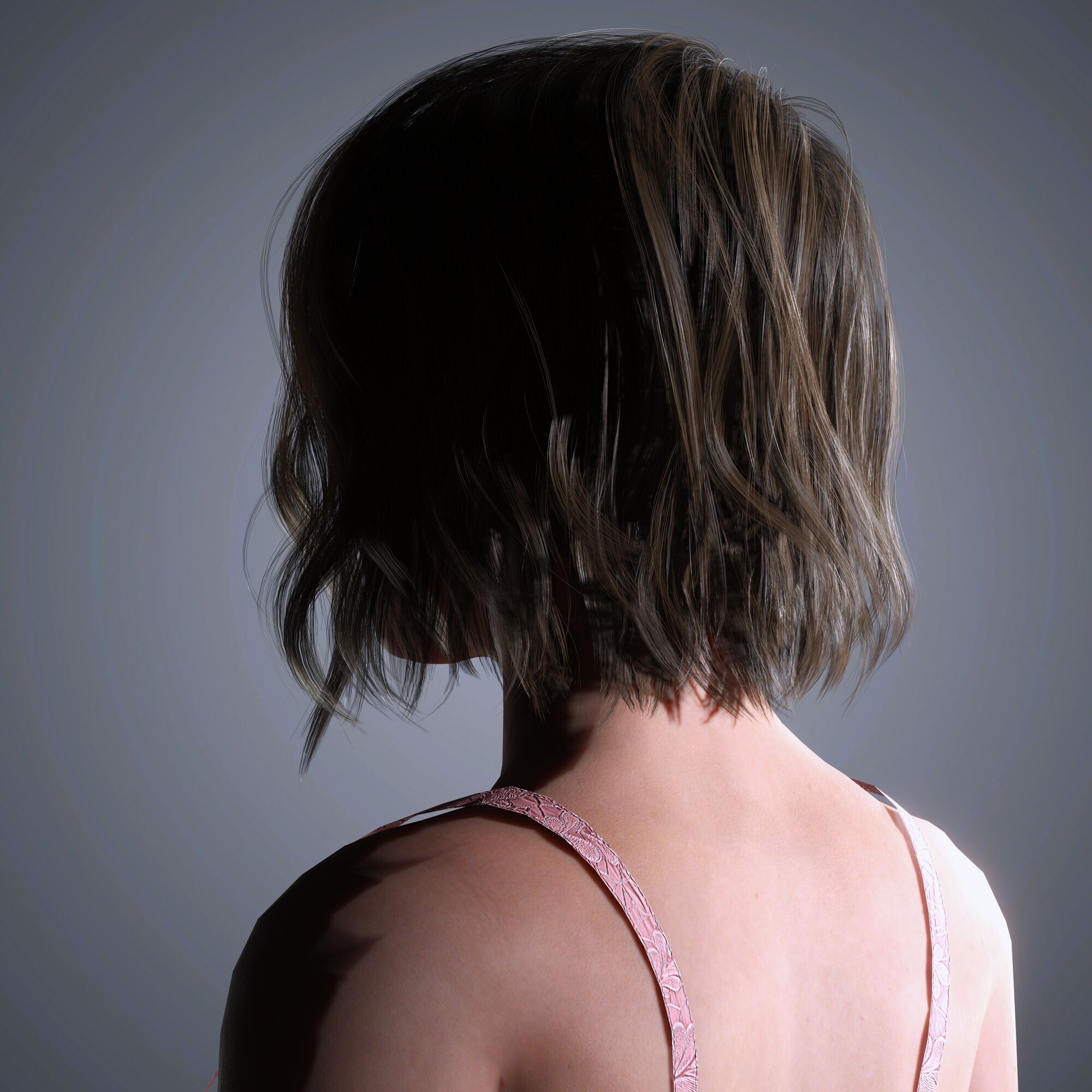 Eiza Gonzalez Character Low-poly 3D model_6