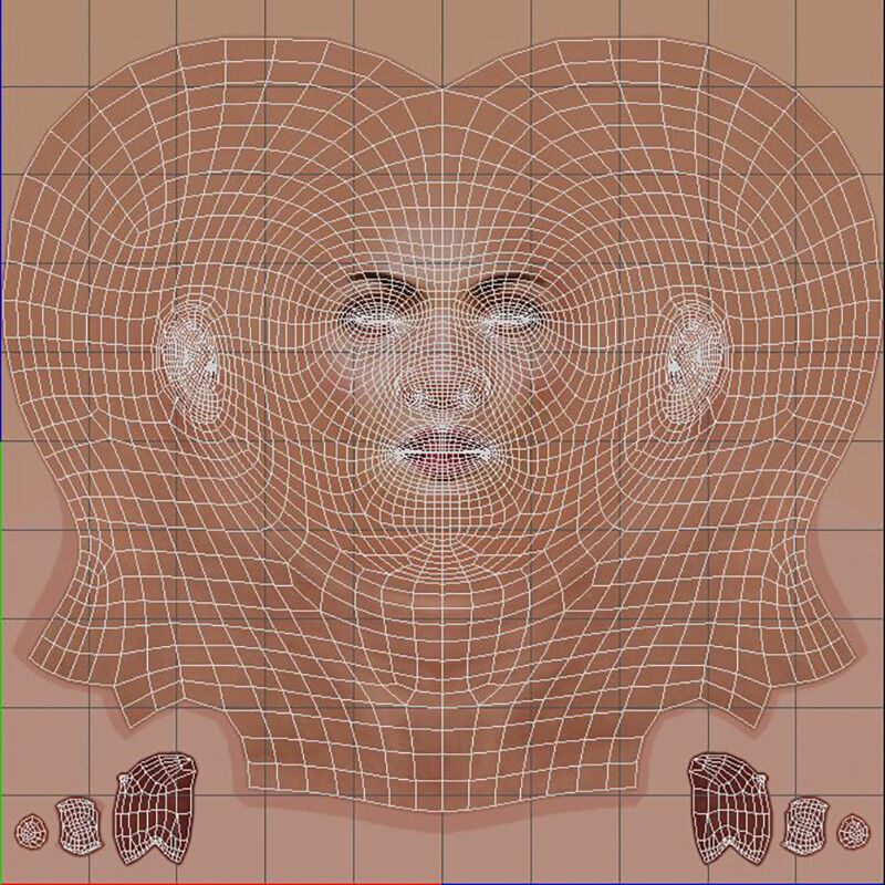 Eiza Gonzalez Character Low-poly 3D model_23