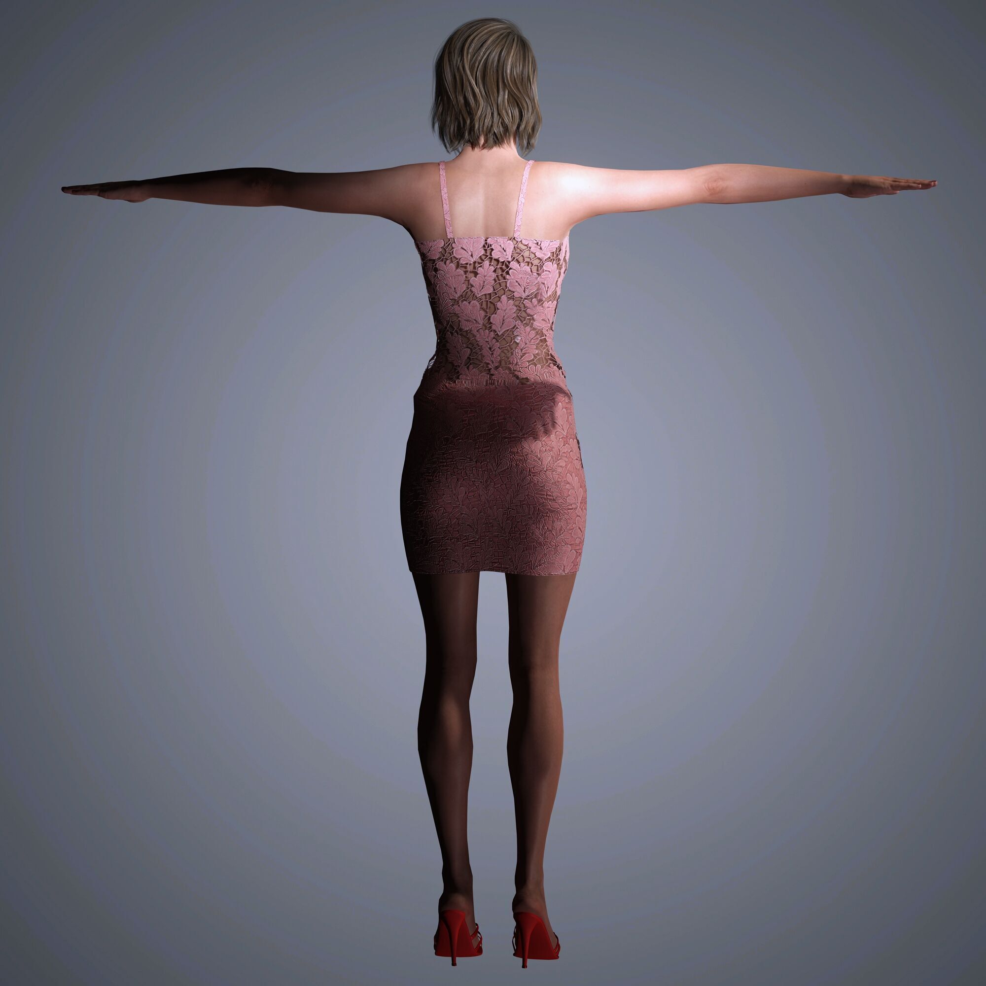 Eiza Gonzalez Character Low-poly 3D model_14