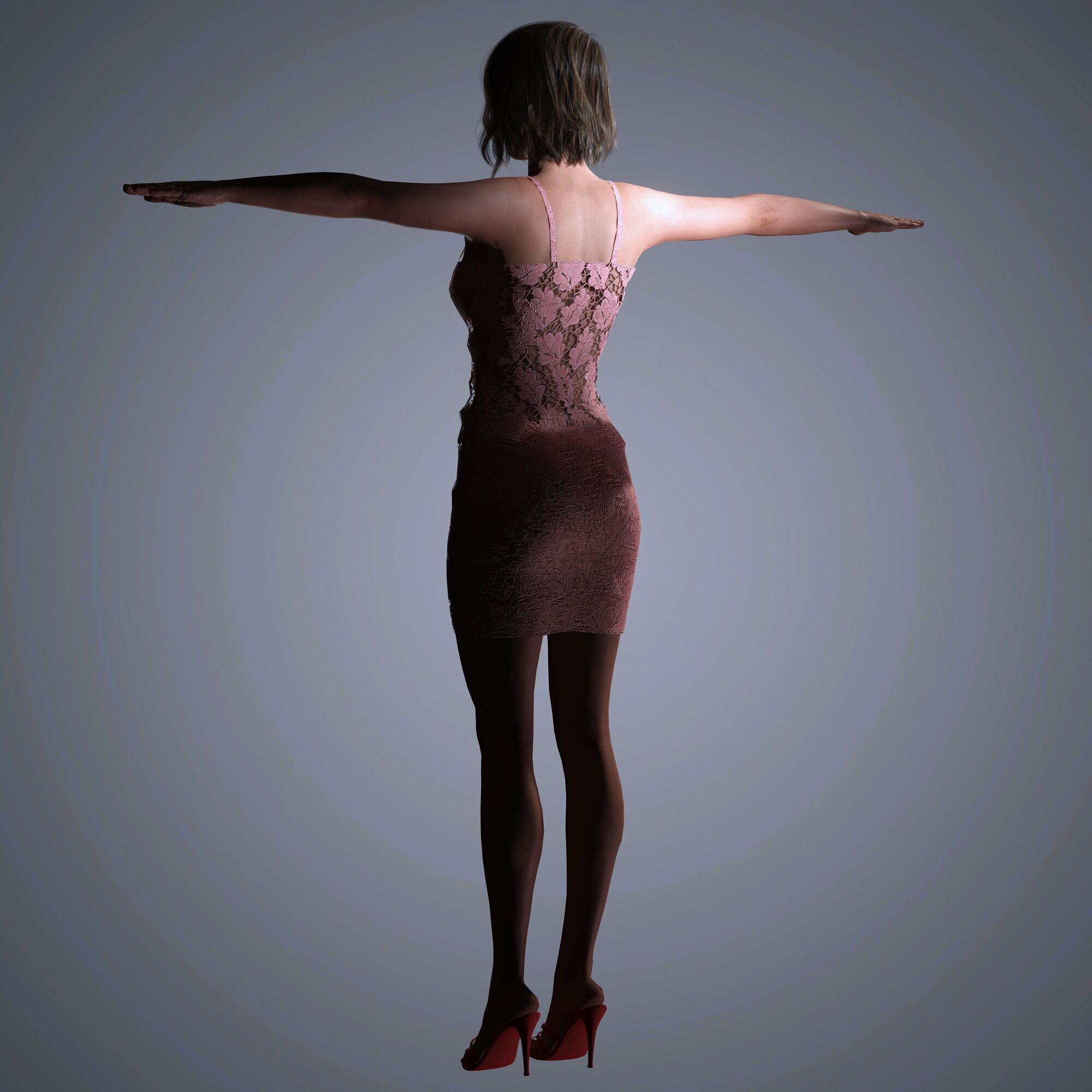 Eiza Gonzalez Character Low-poly 3D model_13