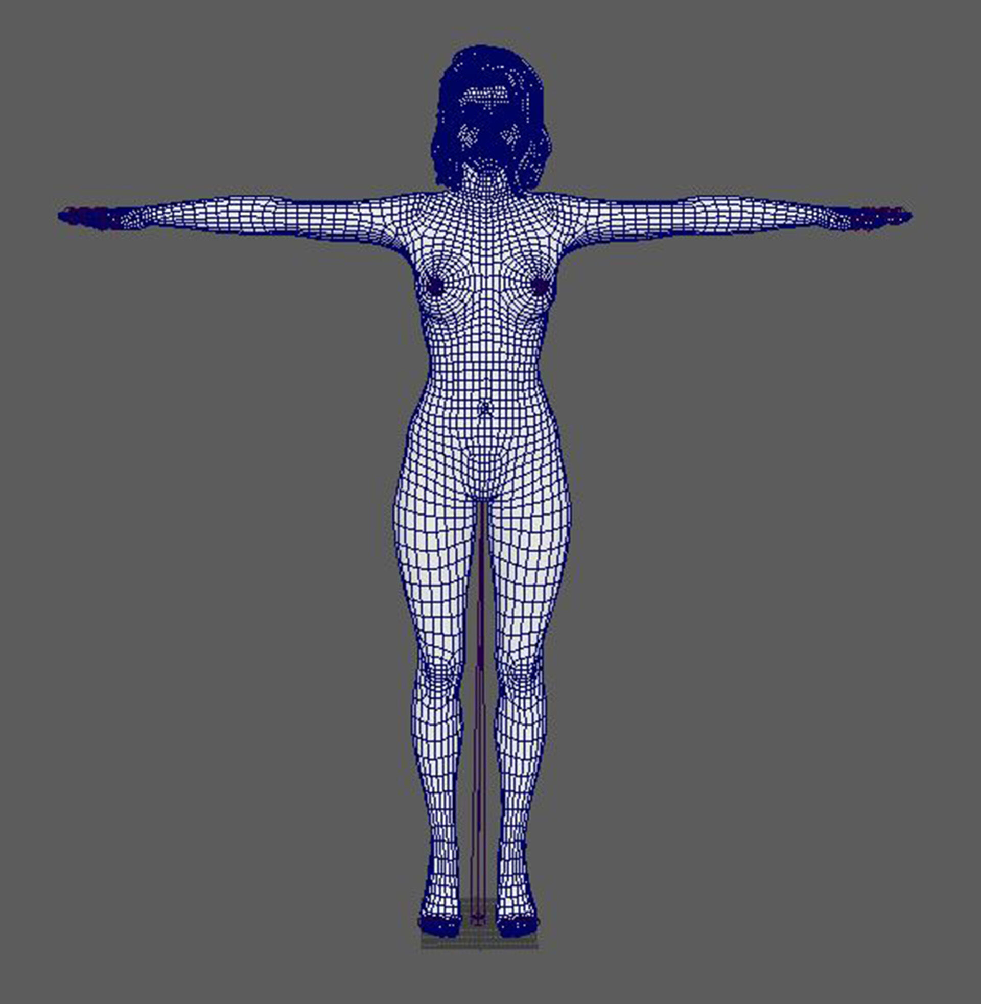 Eiza Gonzalez Character Low-poly 3D model_20