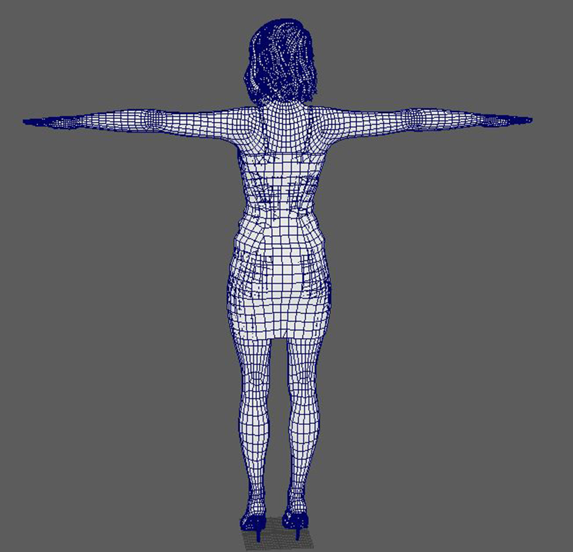 Eiza Gonzalez Character Low-poly 3D model_24