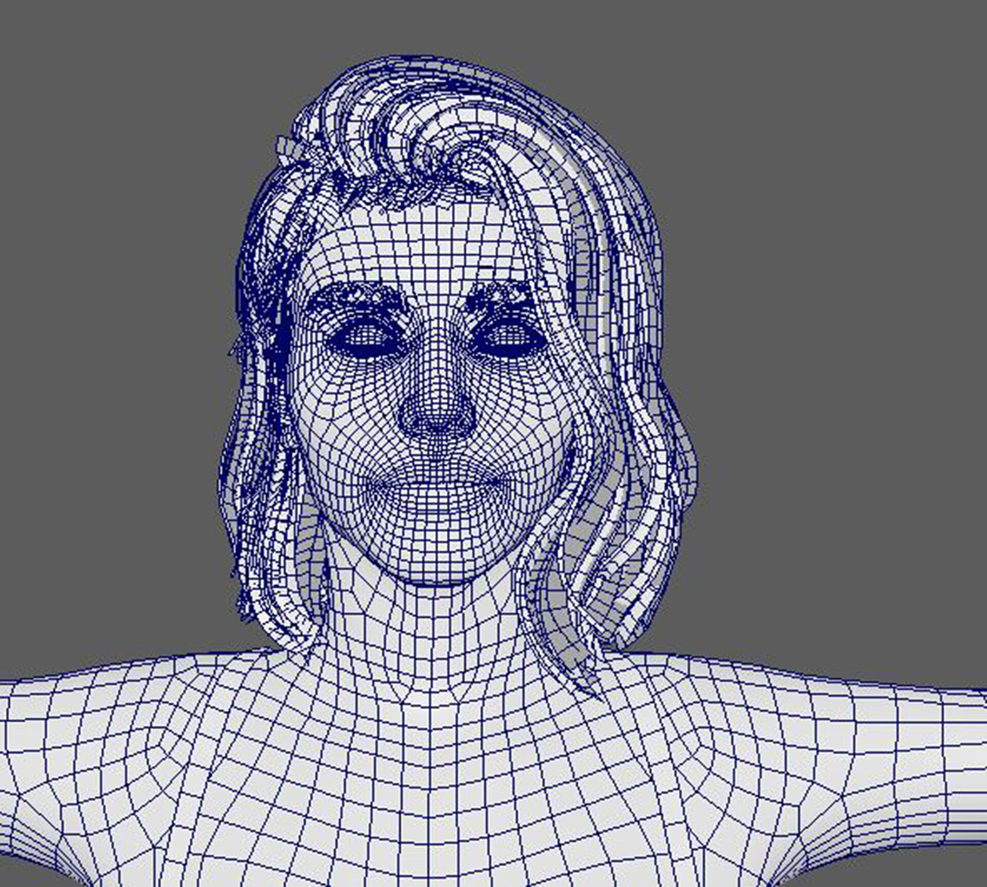 Eiza Gonzalez Character Low-poly 3D model_19