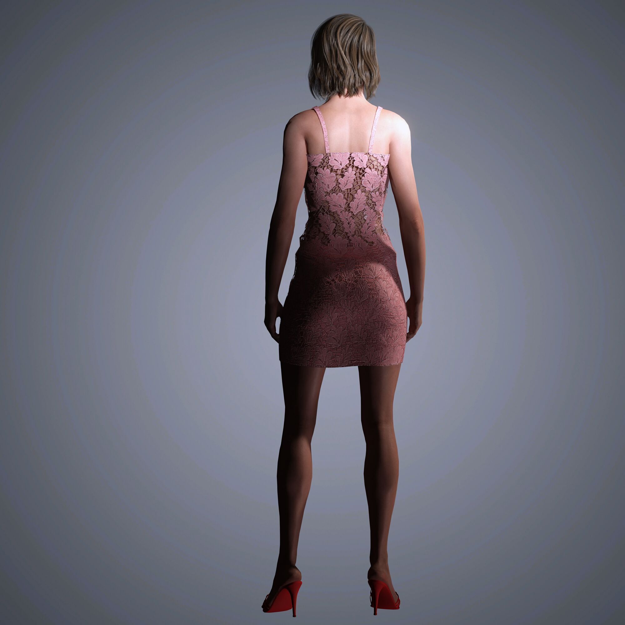 Eiza Gonzalez Character Low-poly 3D model_8