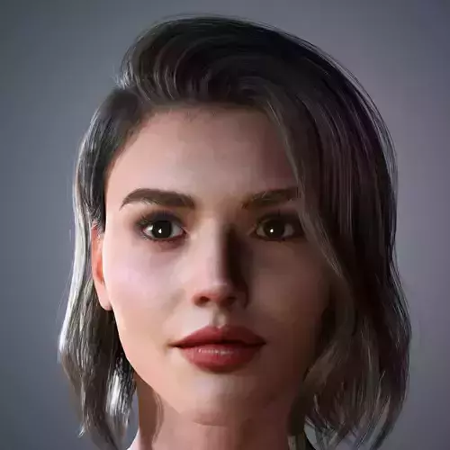 Eiza Gonzalez Character Low-poly 3D model