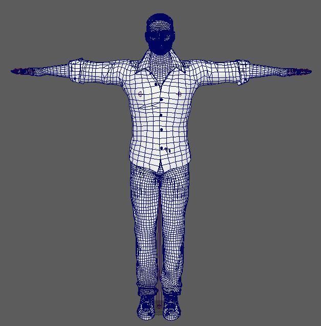 Donald Glover Character Low-poly 3D model_19
