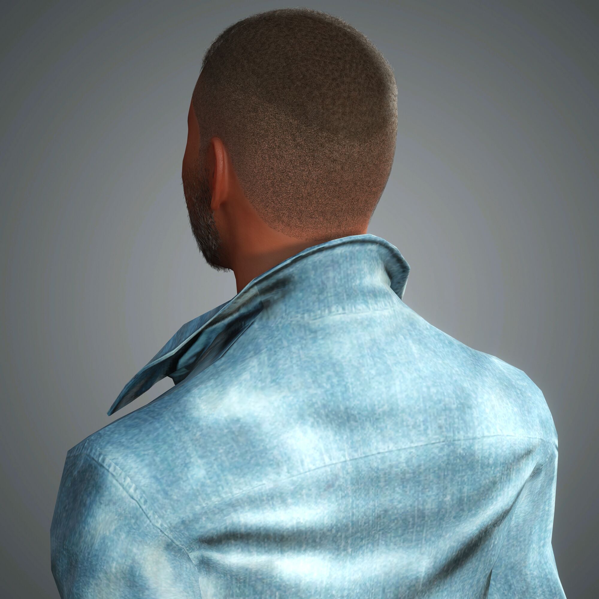 Donald Glover Character Low-poly 3D model_3