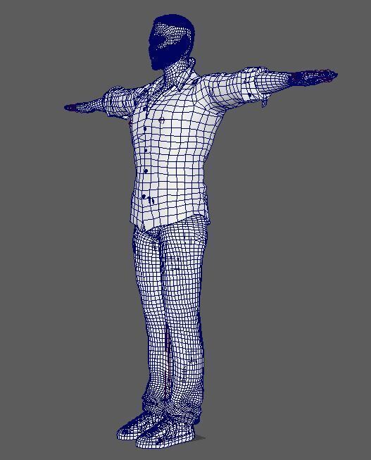 Donald Glover Character Low-poly 3D model_20