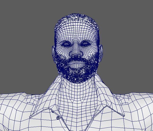 Donald Glover Character Low-poly 3D model_18
