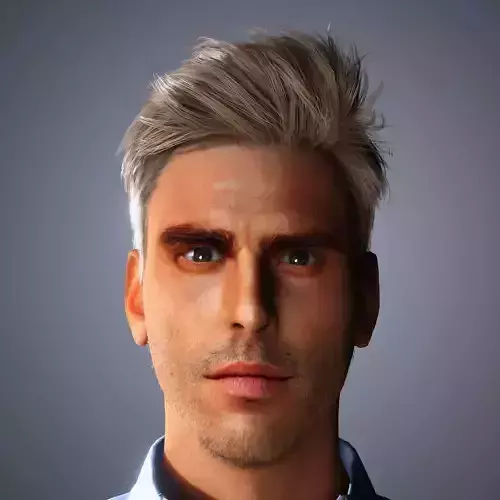 Jon Kortajarena Character Low-poly 3D model