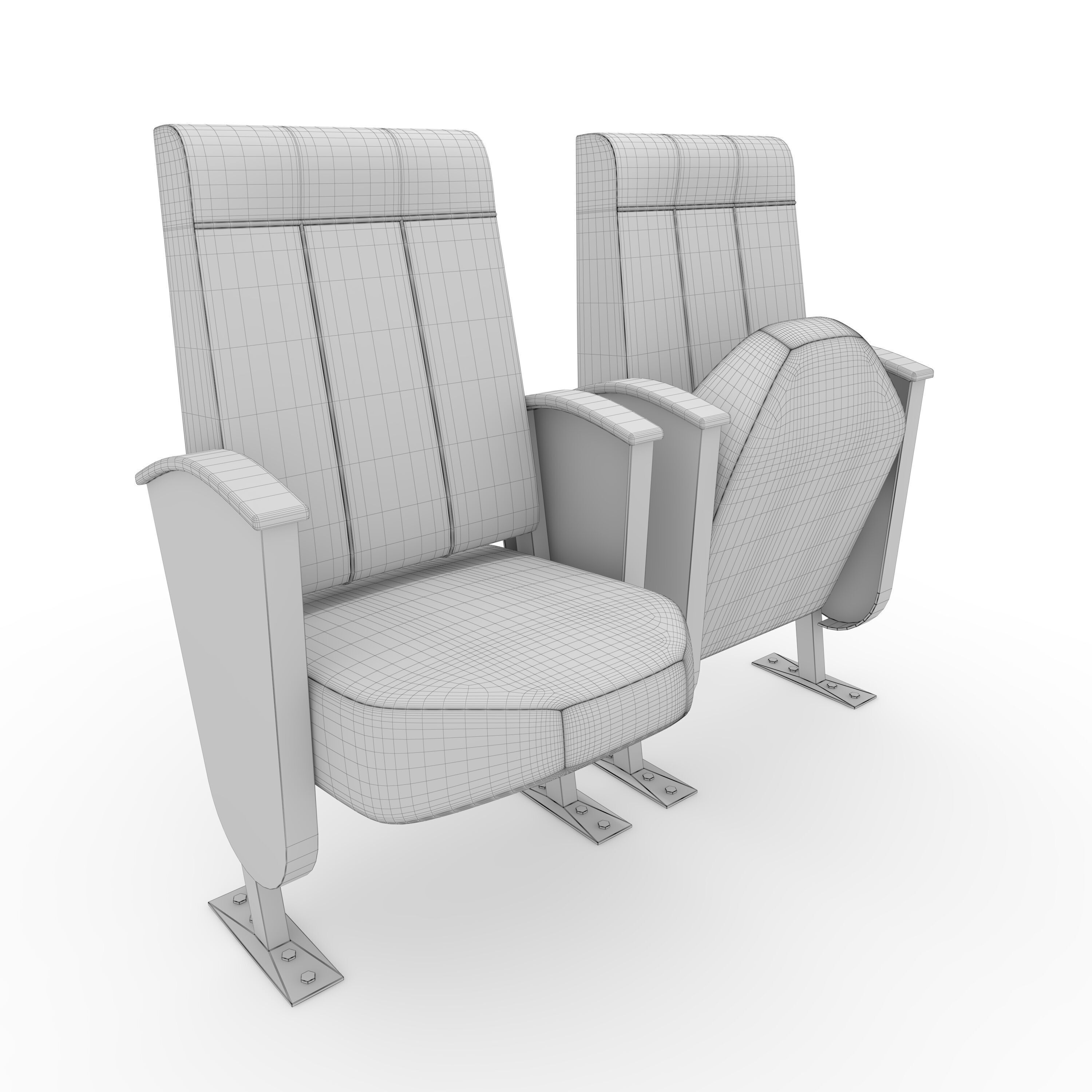 Stadium Seats 4 3D model_1