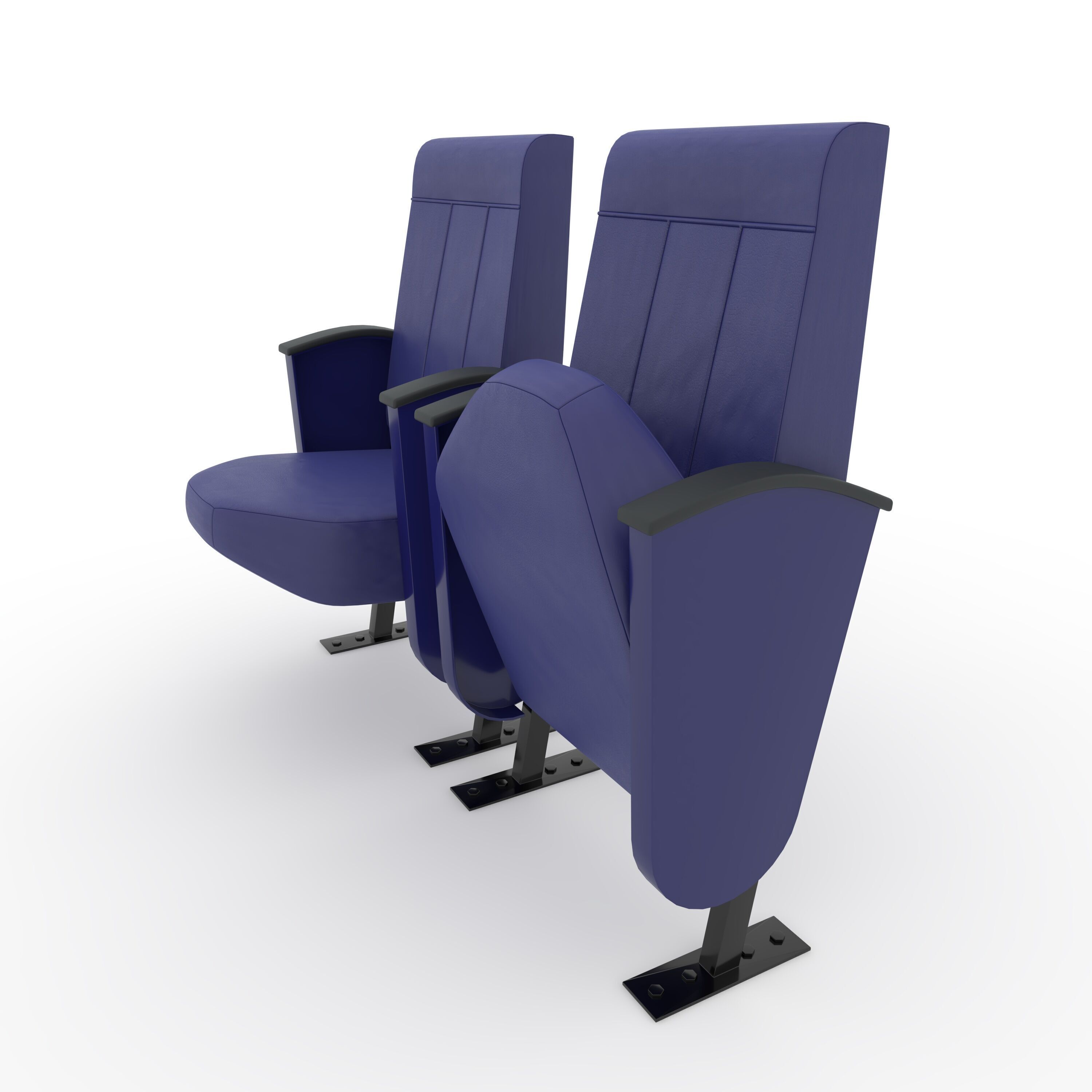 Stadium Seats 4 3D model_4