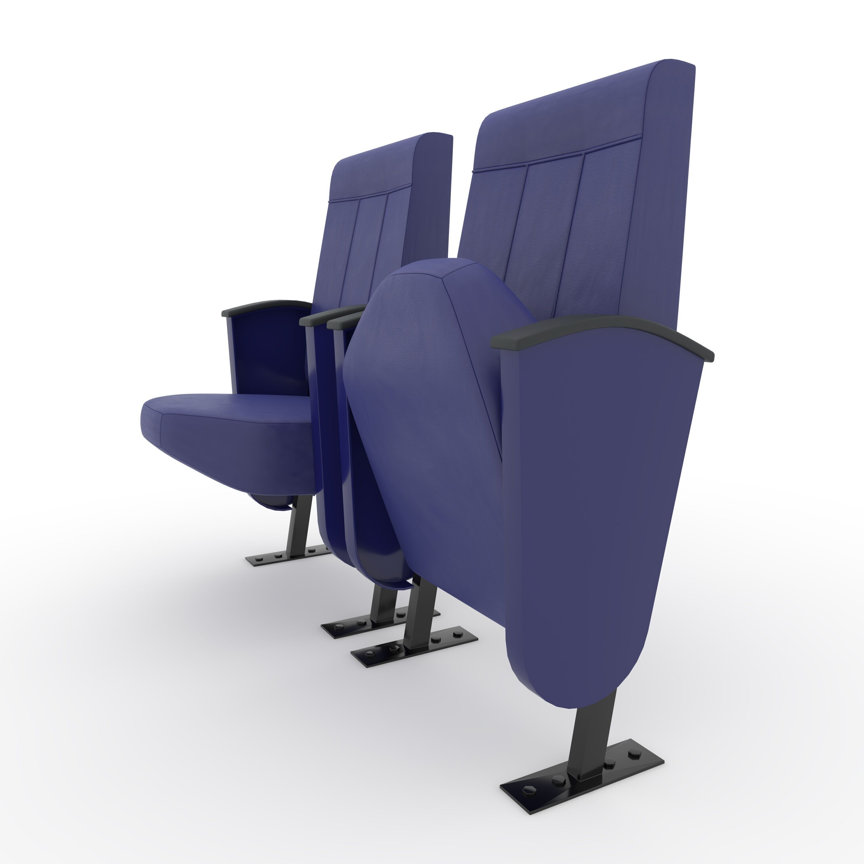 Stadium Seats 4 3D model_12