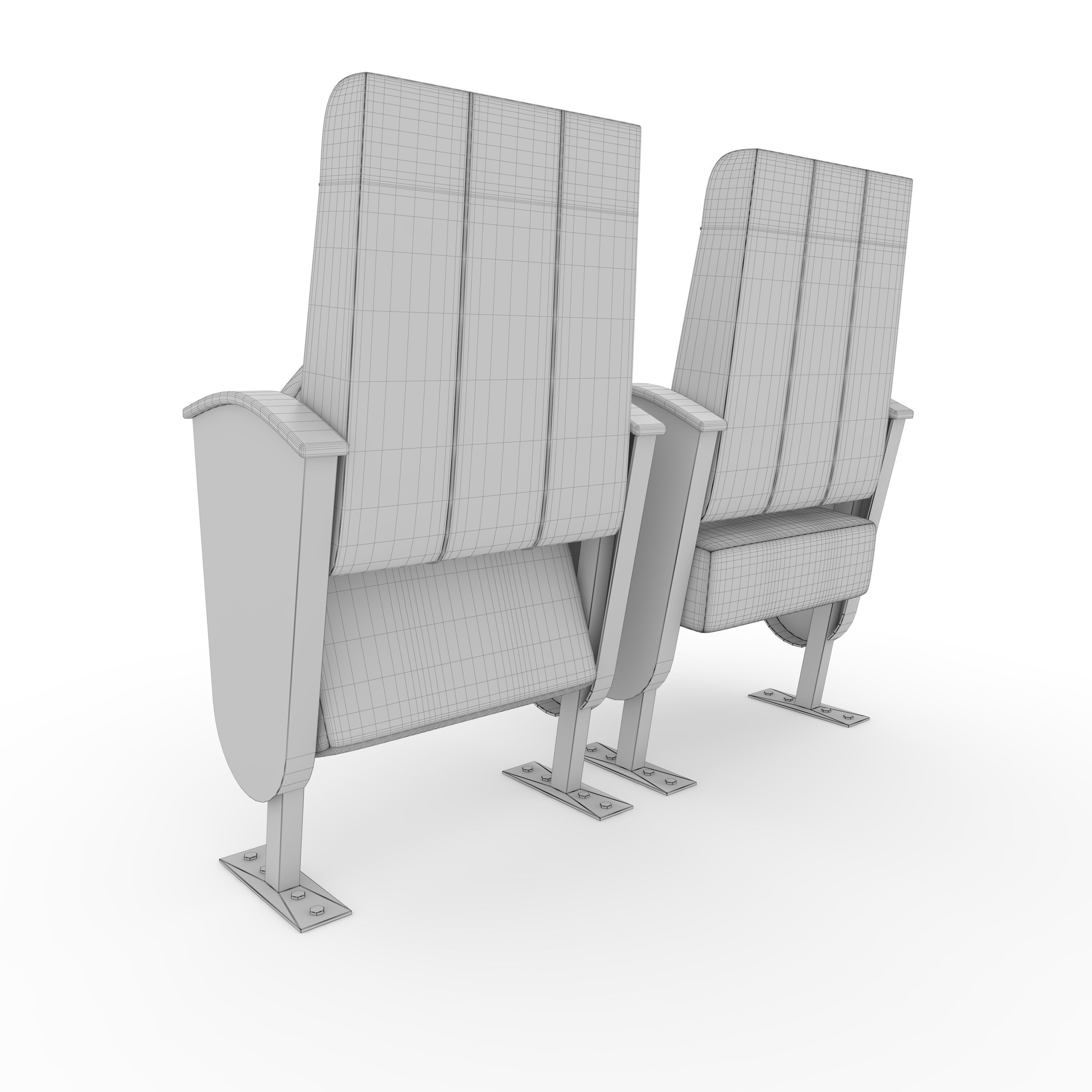 Stadium Seats 4 3D model_15