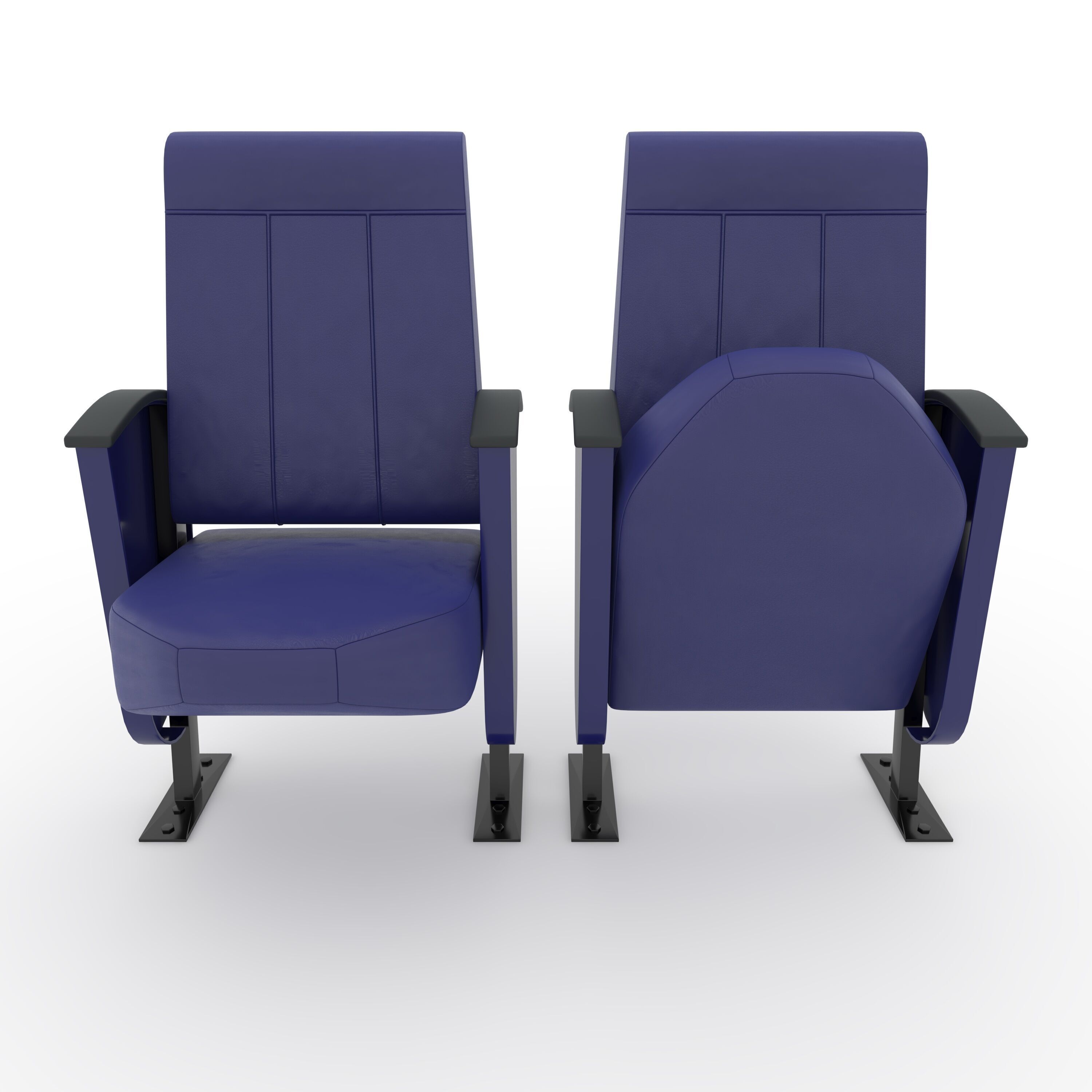 Stadium Seats 4 3D model_2