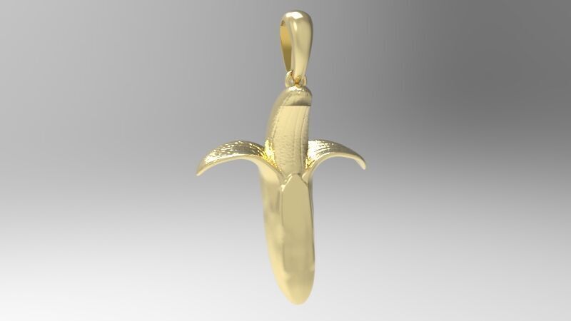 Banana pendant Necklace Charm bracelet Jewelry 3D print model_18