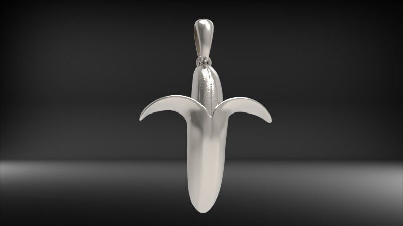 Banana pendant Necklace Charm bracelet Jewelry 3D print model_20