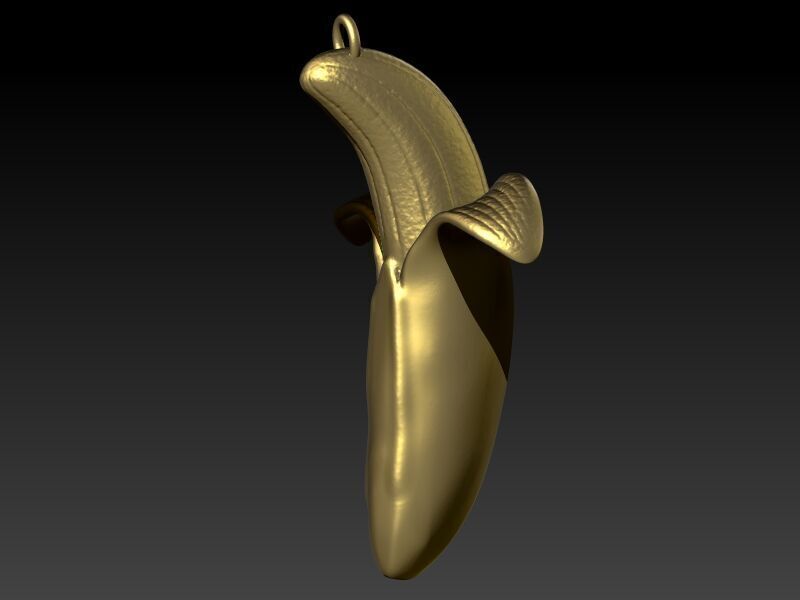 Banana pendant Necklace Charm bracelet Jewelry 3D print model_23