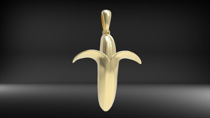 Banana pendant Necklace Charm bracelet Jewelry 3D print model_19