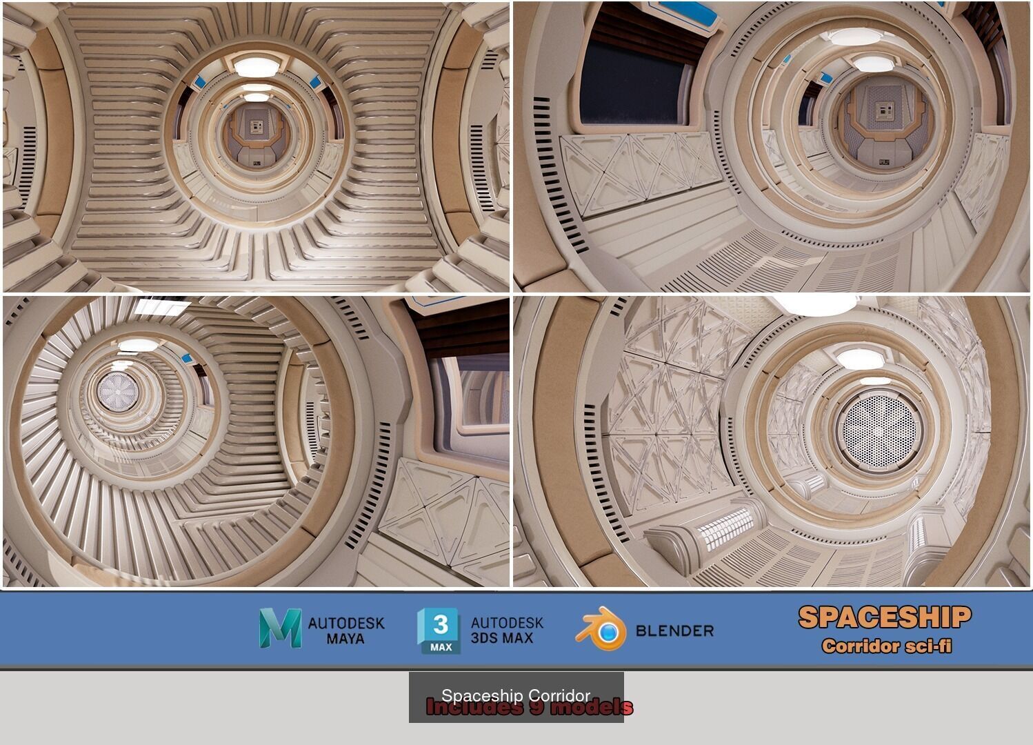 Spaceship Interior 3D Model Collection_5