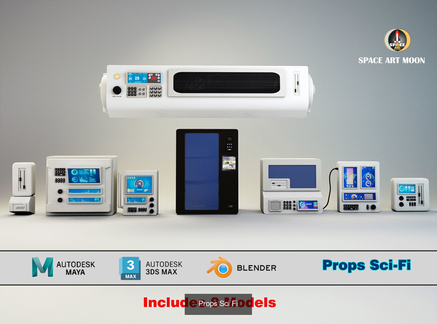 Spaceship Interior 3D Model Collection_6