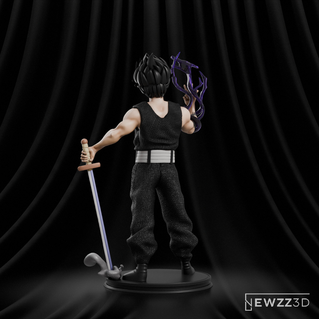 Hiei - Yu Yu Hakusho 3D print model_3