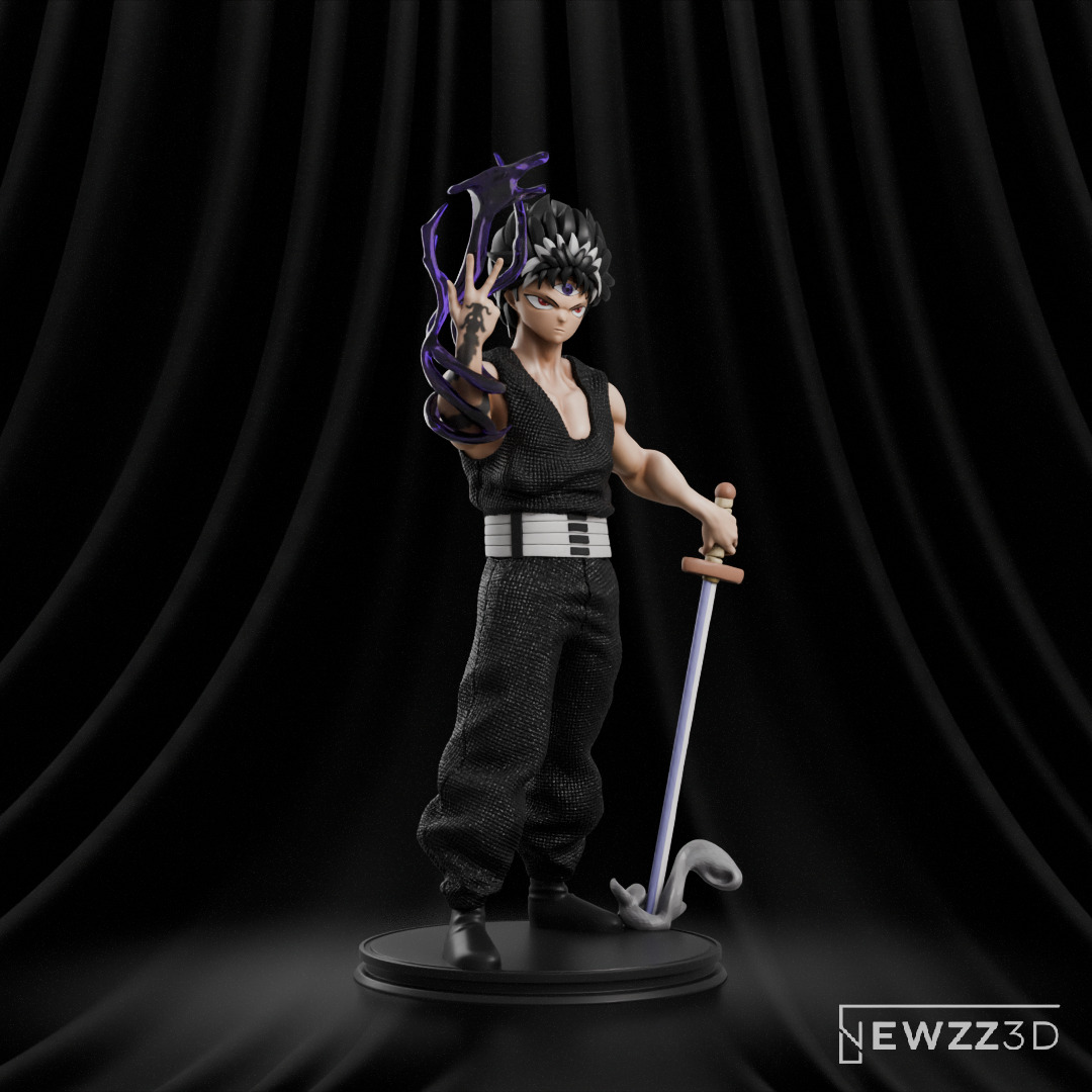 Hiei - Yu Yu Hakusho 3D print model_5