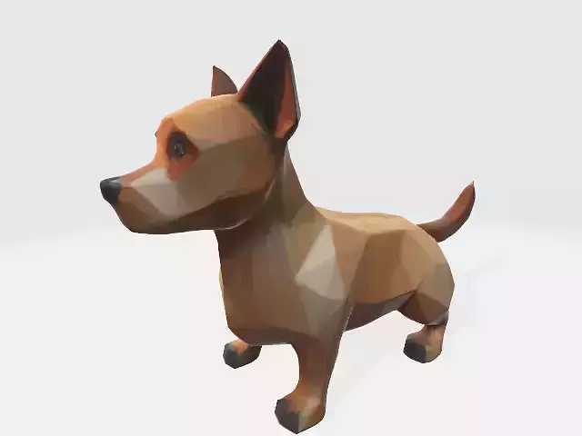 Lowpoly dog
