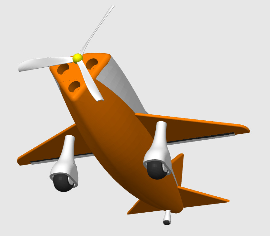 Toy Airplane 3D print model_1
