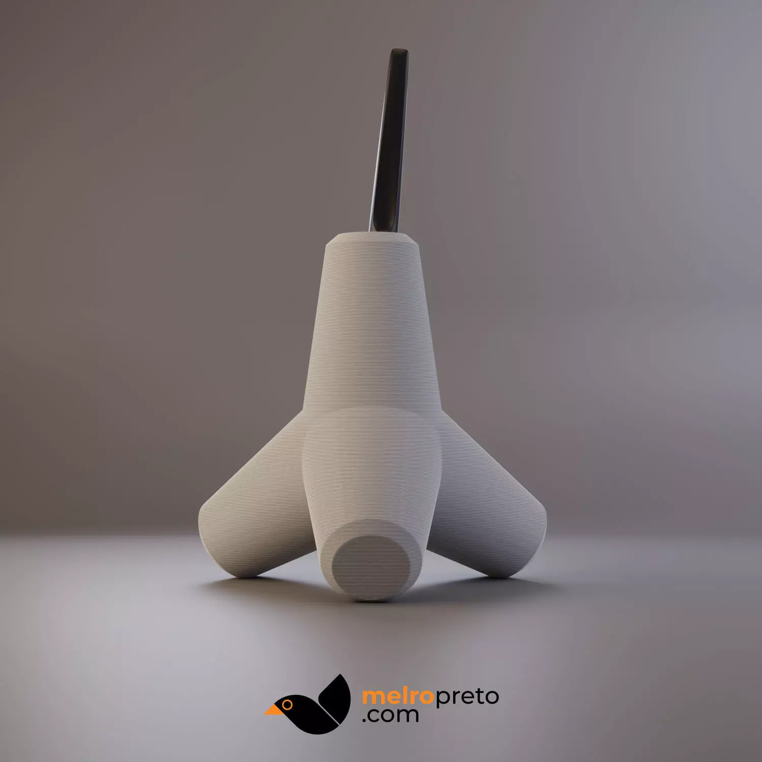 Tetrapod Flower or Pen Holder 3D print model