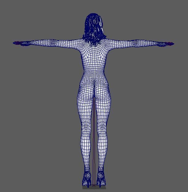 Brie Larson Character Low-poly 3D model_27