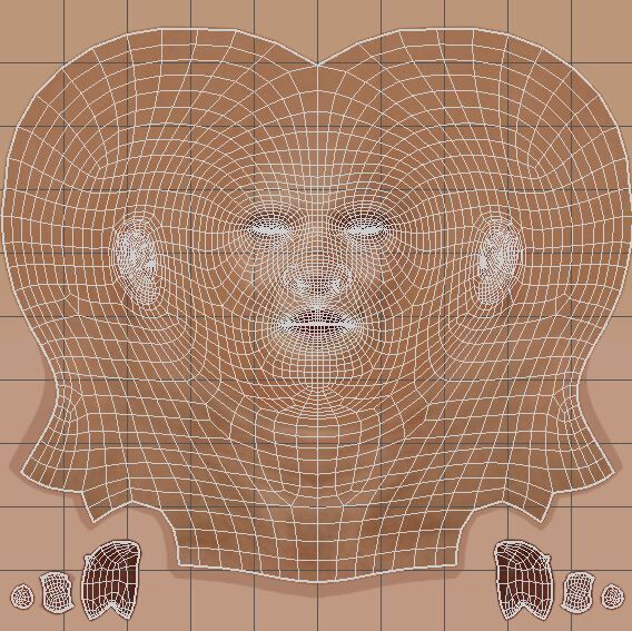 Brie Larson Character Low-poly 3D model_29