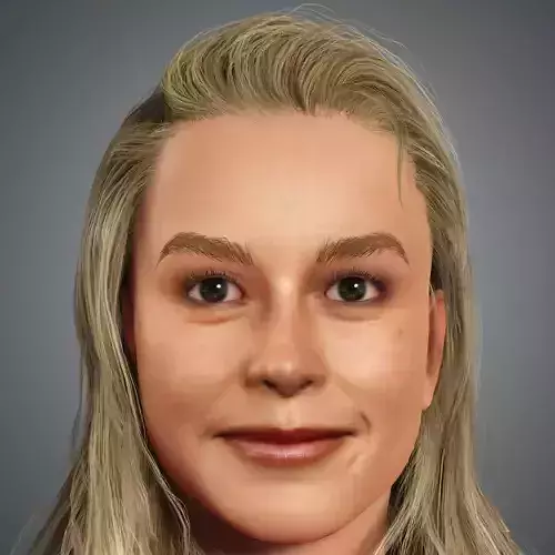 Brie Larson Character Low-poly 3D model