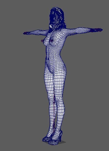 Brie Larson Character Low-poly 3D model_26