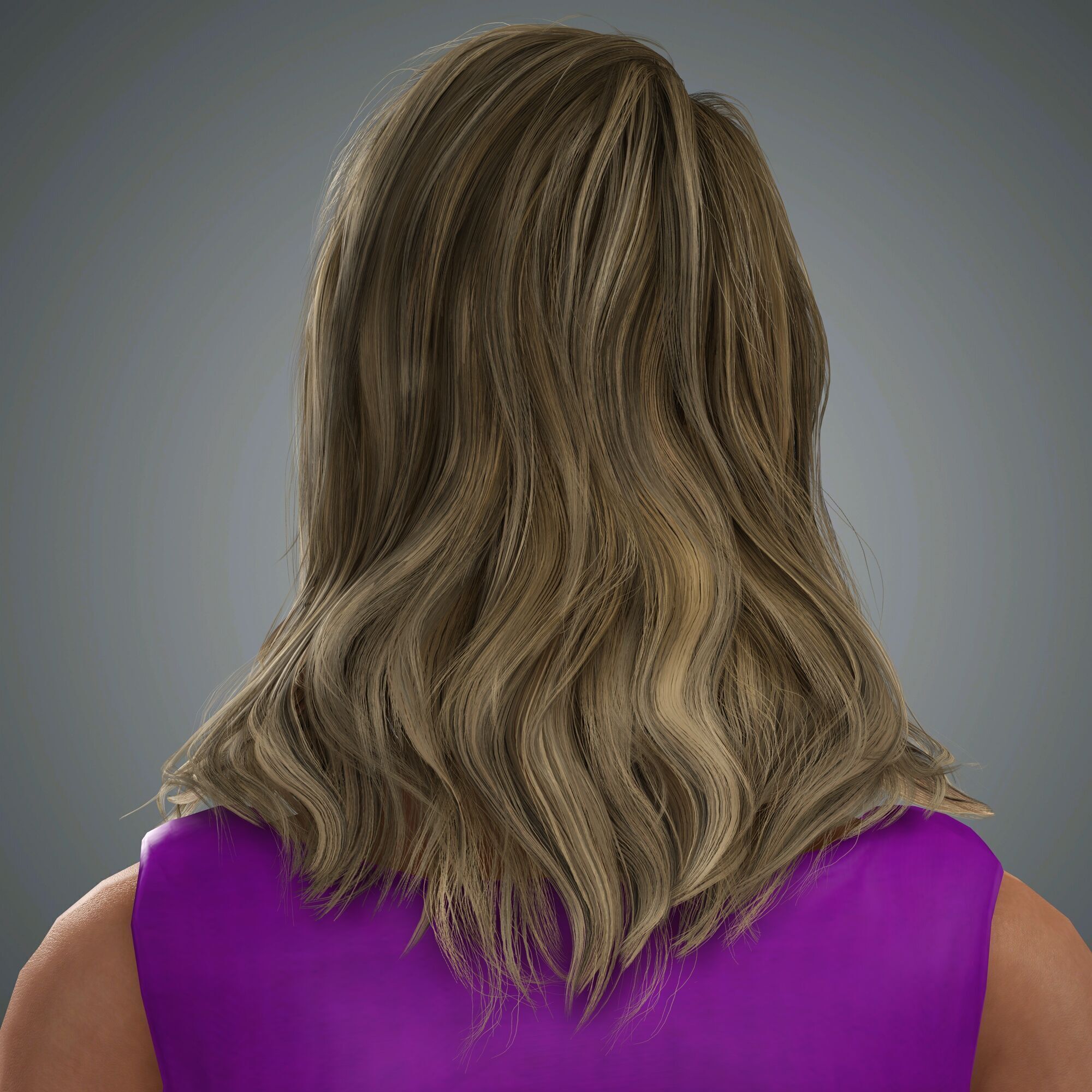 Brie Larson Character Low-poly 3D model_5