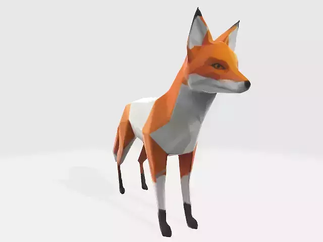 Low-Poly Simple Fox