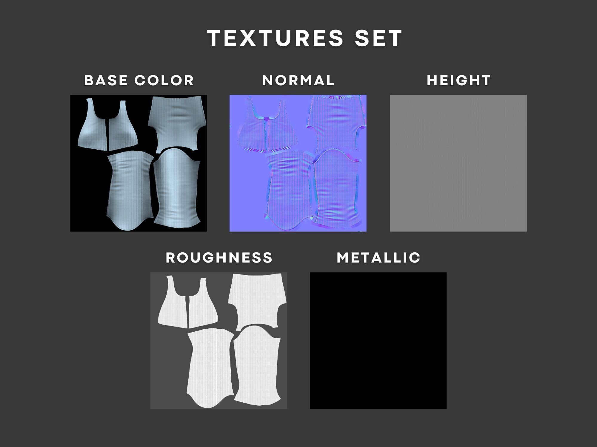 Womens Y2K 2000s Set - Pants and Blouse Low-poly 3D model_17