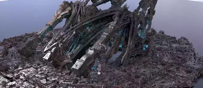 Steampunk medieval Ages Ruins 5 