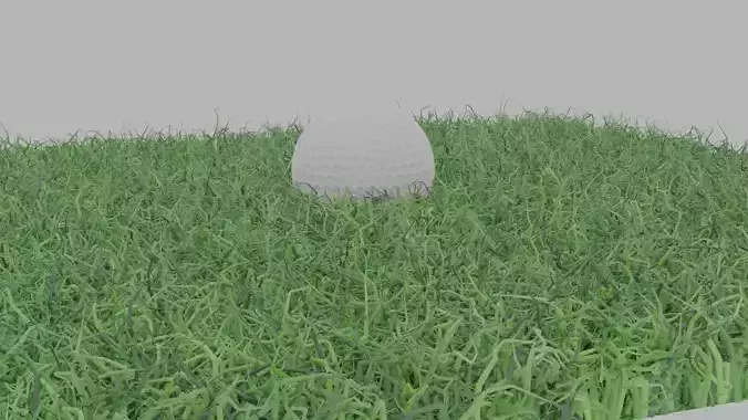 Realistic Golf Ball 3D Model