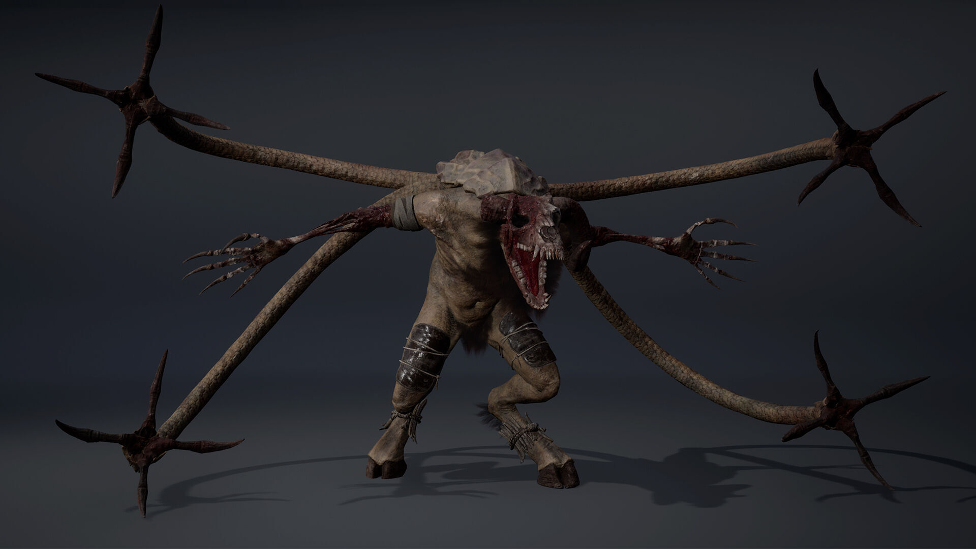 Bloodclaw Damaged Low-poly 3D model_15