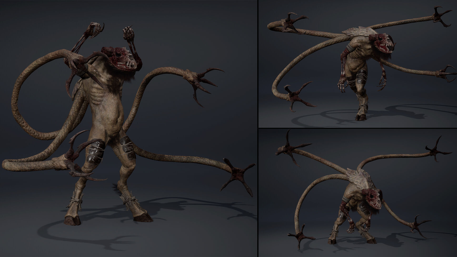 Bloodclaw Damaged Low-poly 3D model_10