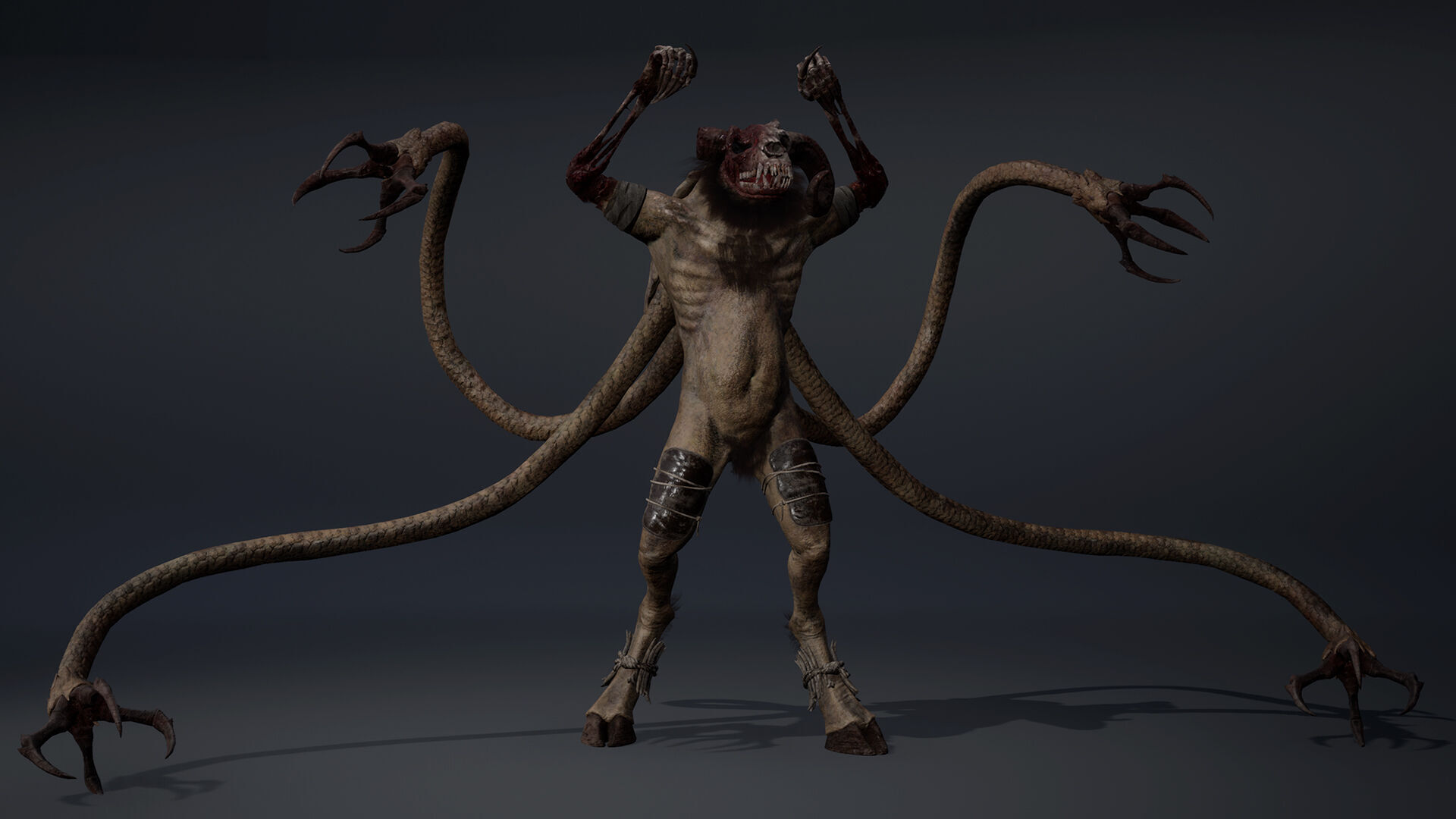 Bloodclaw Damaged Low-poly 3D model_16