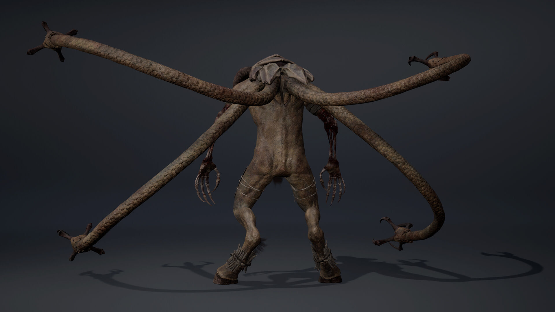 Bloodclaw Damaged Low-poly 3D model_20