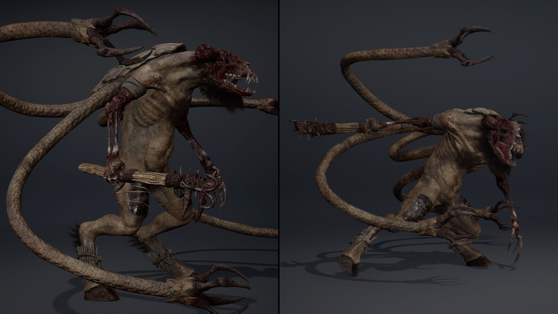 Bloodclaw Damaged Low-poly 3D model_9