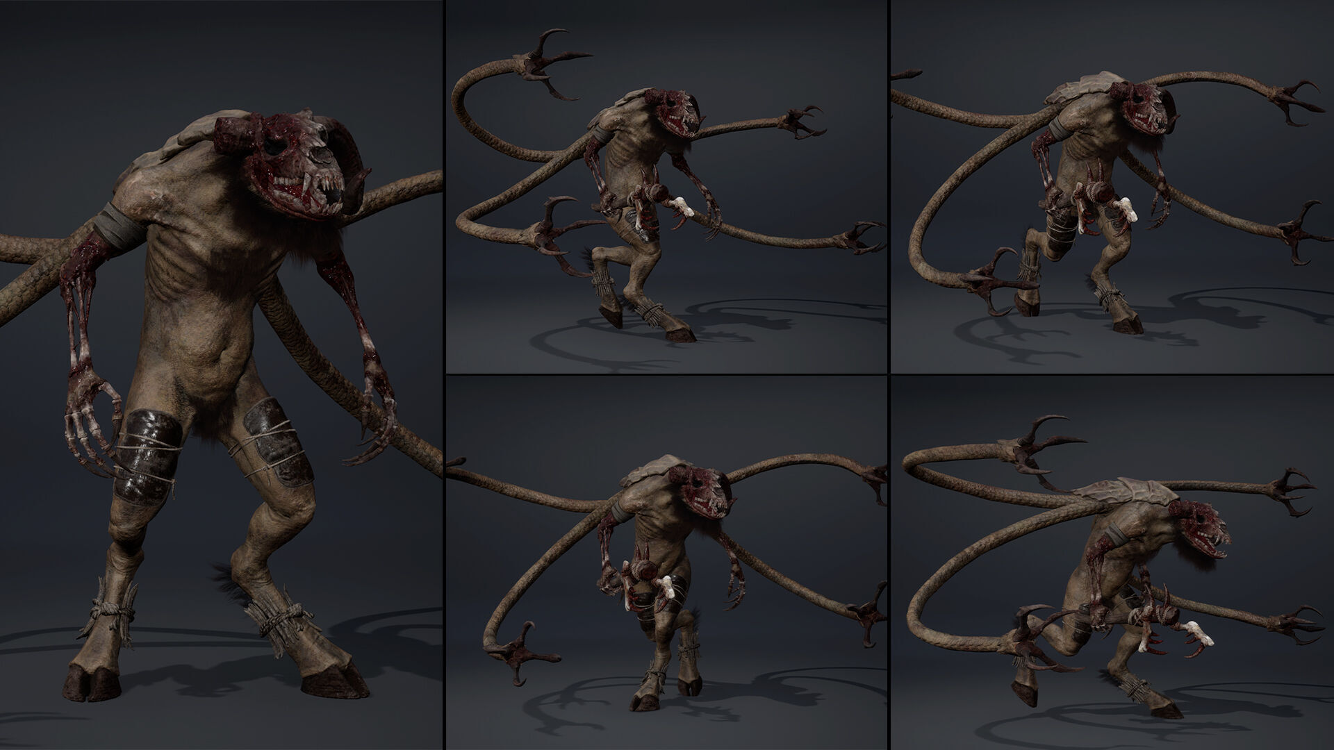 Bloodclaw Damaged Low-poly 3D model_7