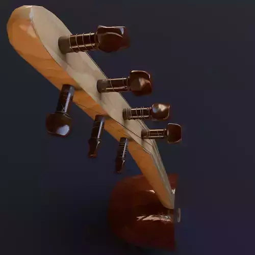 Baglama Low-poly 3D model